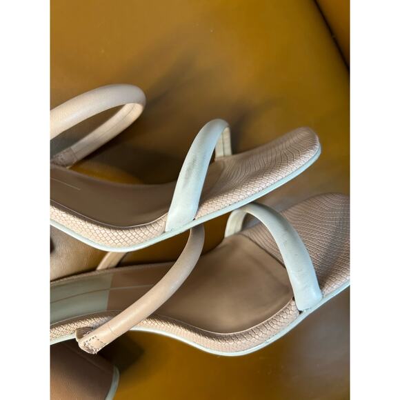 Dolce Vita Tan/Cream Slip-on Strappy Sandals Size 8.5 - Picture 8 of 10